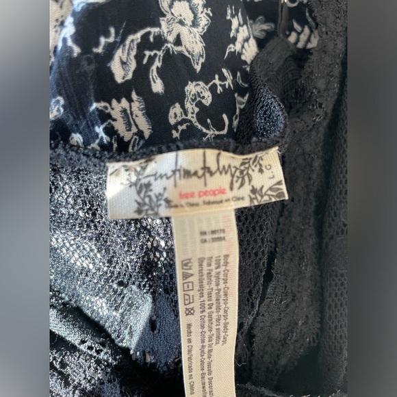 Free People Intimates Black Lace Romper Size Large - Picture 4 of 4